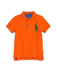 Ralph Lauren Toddlers & Little Boys Big Pony Polo Shirt   Orange