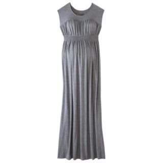 Liz Lange for Target Maternity Sleeveless Smocked Maxi Dress   Gray M