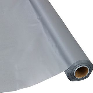 Silver Plastic Table Cover Roll
