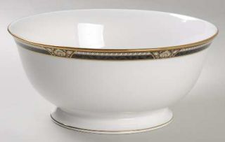 Lenox China Golden Dynasty (White Background) 8 Round Vegetable Bowl, Fine Chin