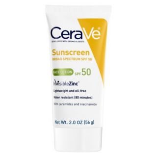 CeraVe Sunscreen Face Lotion with SPF 50   2 oz