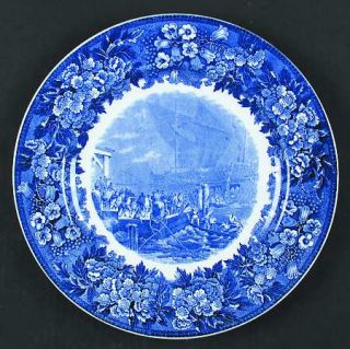 Wedgwood Massachusetts Historic Scenes Bluebells Dinner Plate, Fine China Dinner