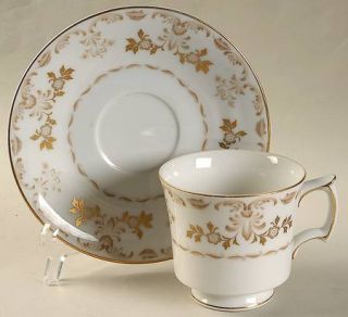 Harmony House China Classique Gold Footed Cup & Saucer Set, Fine China Dinnerwar
