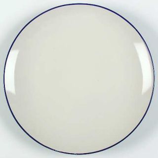 Alfred & Sapota Luna Blue Dinner Plate, Fine China Dinnerware   Blue Outside/Cre