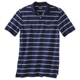 Merona Mens Short Sleeve Polo Shirt   Dark Blue L