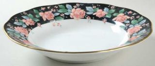 Arita VictoriaS Garden Large Rim Soup Bowl, Fine China Dinnerware   Gear,Pink R