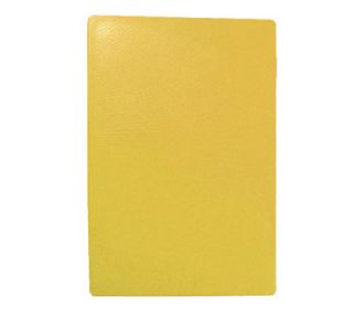 Tablecraft Yellow Polyethylene Cutting Board, 18 x 24 x 1/2 in, NSF Approved