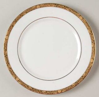 China Pearl Imperial Salad Plate, Fine China Dinnerware   White,Gold Verge,Gold