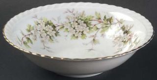 Franconia   Krautheim Hawthorn Coupe Cereal Bowl, Fine China Dinnerware   White