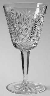 Waterford Clare Claret Wine   Cut, Criss Cross, Curved Lines, Cut Foot