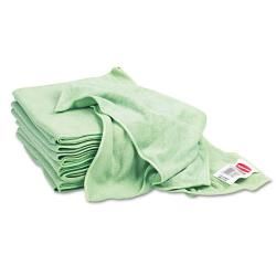 Rubbermaid Reusable Microfiber Cleaning Green Cloths (pack Of 12)
