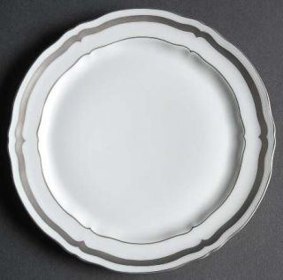 Raynaud Marie Antoinette Platinum Salad Plate, Fine China Dinnerware   Argent Sh