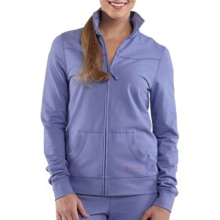 Carhartt Track Jacket   Zip Front  Stretch Cotton (For Women)   BRIGHT RASPBERRY (S )