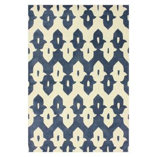 Nuloom Handmade Modern Ikat Trellis Wool Rug (5 X 8) (IvoryPattern AbstractTip We recommend the use of a non skid pad to keep the rug in place on smooth surfaces.All rug sizes are approximate. Due to the difference of monitor colors, some rug colors may