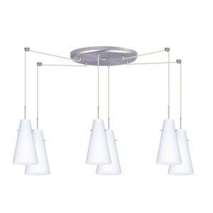 Besa Lighting BEL 6JC 412407 LED SN Cierro Pendant