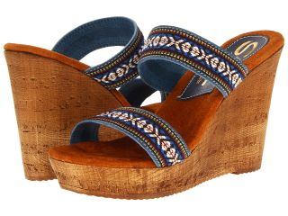 Sbicca Ruby Womens Wedge Shoes (Blue)