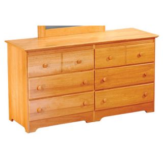 Atlantic Furniture Windsor 6 Drawer Dresser C 6965 Finish Natural Maple