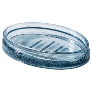 Threshold Seed Glass Soap Dish   Blue