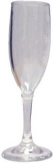 GET 6 oz Champagne Glass, Clear, SAN Plastic