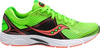 Womens Saucony Grid Fastwitch 6   Slime/Black/Coral Sneakers