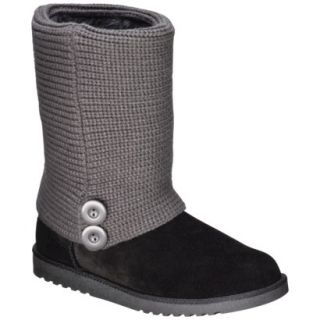 Womens Xhilaration Kalliope Genuine Suede Boots   Black 8