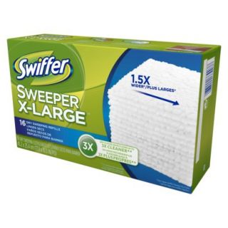 Swiffer Sweeper X Large Dry Sweeping Cloths Refill Unscented 16 Count