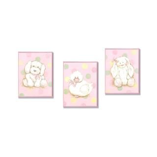 Duck, Puppy and Bunny Wall Art Plaques (set Of 3) (MediumSubject AnimalsPiece dimensions 15 inches high x 11 inches wide x 0.5 inch deep (each plaque) )