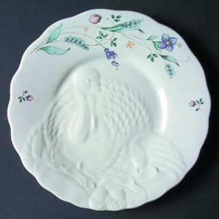 Pfaltzgraff April  Turkey Embossed Buffet Plate, Fine China Dinnerware   Stonewa