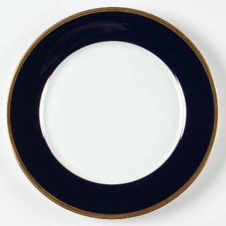 Noritake Valhalla Dinner Plate, Fine China Dinnerware   Legacy,Cobalt Band,Gold