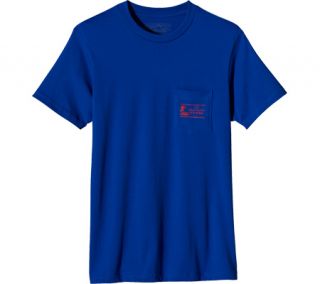 Mens Patagonia Heritage Wave Pocket T Shirt   Viking Blue Cotton Shirts