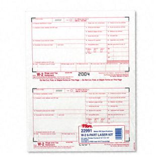 W 2 Tax Forms For Laser Printers  50 Sets Per Pack