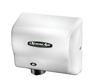American Dryer Hand Dryer w/ 12 15 Second Dry Time & Automatic Sensor, White ABS
