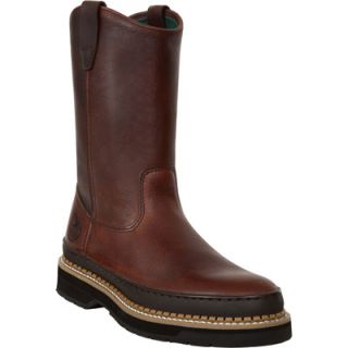 Georgia Giant 9in. Wellington Pull On Work Boot   Soggy Brown, Size 7 1/2,