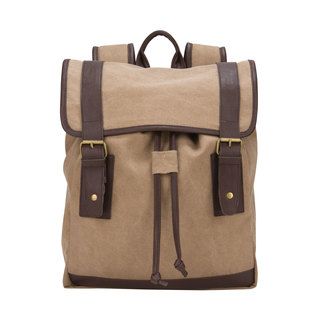American Casual Collection Canvas 15.4 inch Laptop Computer Backpack (BrownDimensions 15 inches high x 6 inches wide x 12 inches longCompartment dimensions 14 inches high x 12 inches wide x 1.5 inches deepMaximum screen size supported 15.4 inchesWeight