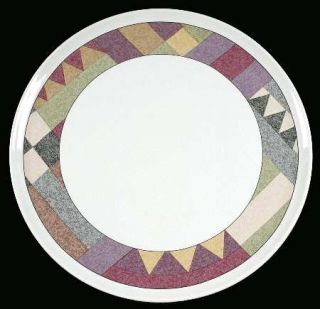 Studio Nova Palm Desert Cake Plate, Fine China Dinnerware   Multicolor Geometric
