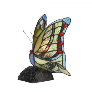 Tiffany Style Butterfly Design Nightlight/accent Lamp