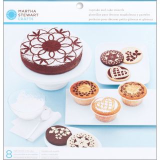 Doily Lace 8 piece Cake And Cupcake Stencils