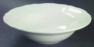 Thomson Bianca Soup/Cereal Bowl, Fine China Dinnerware   All White, Embossed, No
