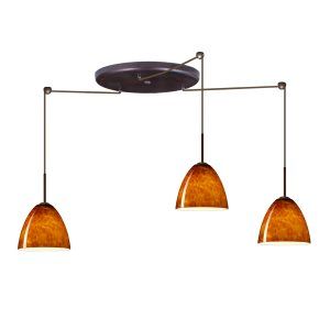 Besa Lighting BEL 3JW 447018 BR Vila Pendant