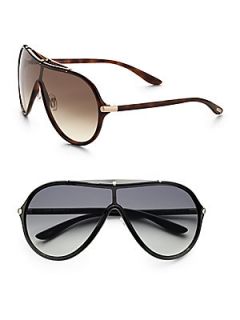 Tom Ford Eyewear Ace Shield Sunglasses   Black