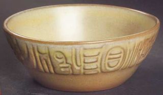 Frankoma Mayan Aztec (Desert Gold) Coupe Cereal Bowl, Fine China Dinnerware   De