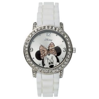 Disney Minnie Mouse Analog Wristwatch   White