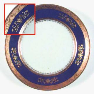 Philippe Deshoulieres Orsay Cobalt Blue Bread & Butter Plate, Fine China Dinnerw