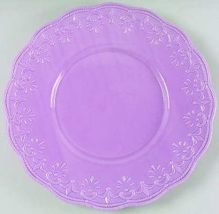  Lace Lilac Service Plate (Charger), Fine China Dinnerware   All Lilac,E