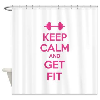  Keep calm and get fit Shower Curtain  Use code FREECART at Checkout