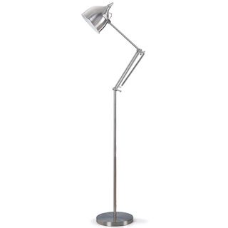 Artiva Usa Silverado 61 inch Brushed Steel Metal Floor Lamp