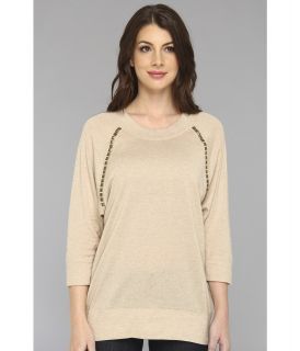 Autumn Cashmere Dolman Tunic Womens Long Sleeve Pullover (Neutral)