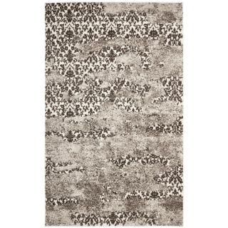 Deco Inspired Abstract Beige/light Gray Rug (6 X 9)