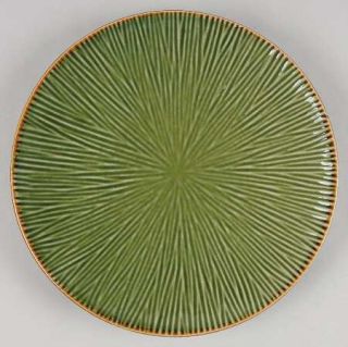 Gibson Designs Lotus Leaf Green Salad Plate, Fine China Dinnerware   Elite,Green