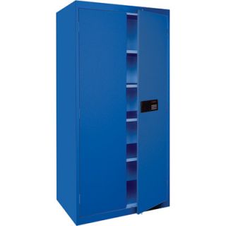 Sandusky Lee Keyless Electronic Cabinet   36in.W x 18in.D x 72in.H, Blue,